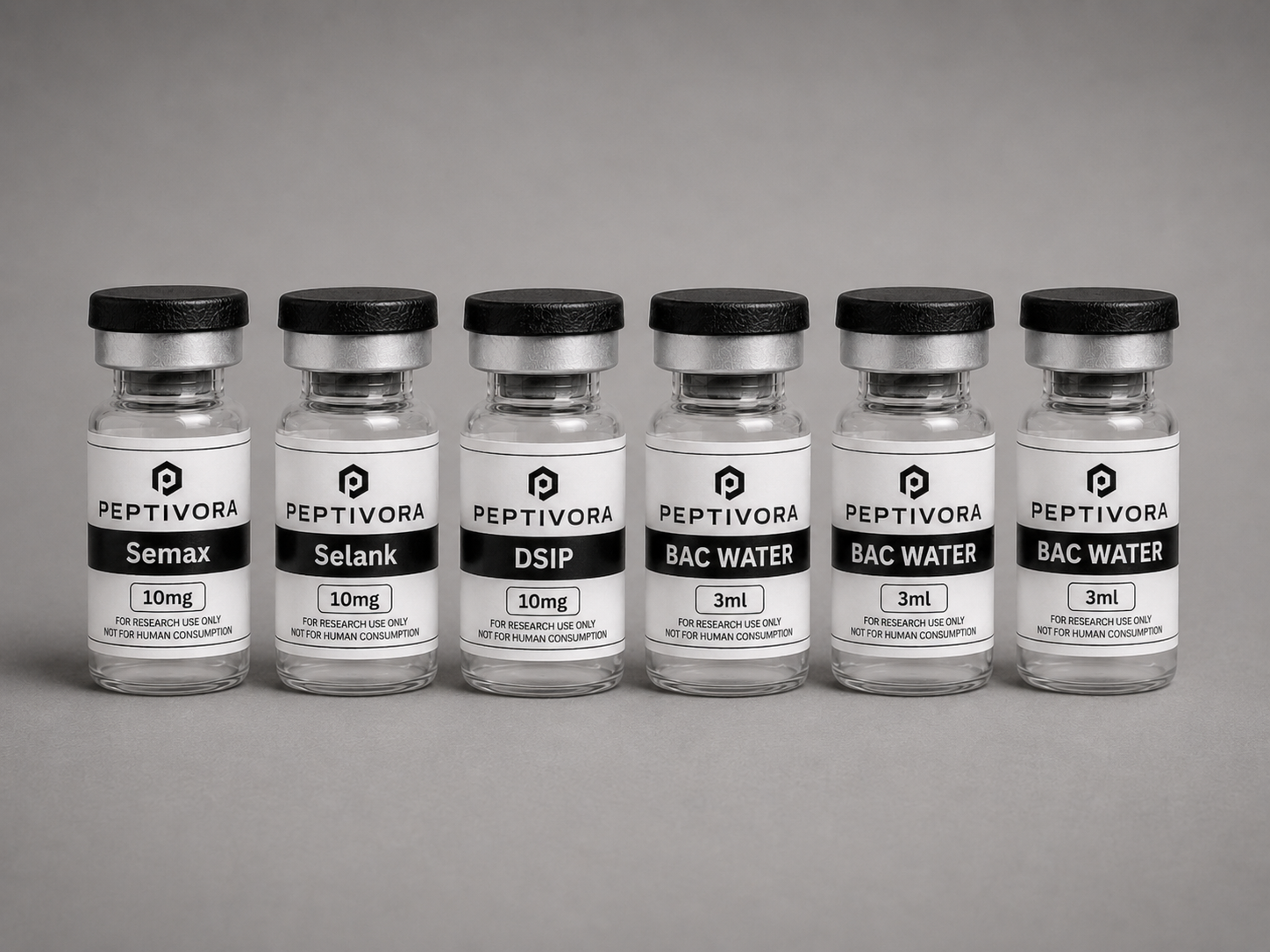 PEPTIVORA Neuropeptide Research Bundle – Semax, Selank & DSIP product image
