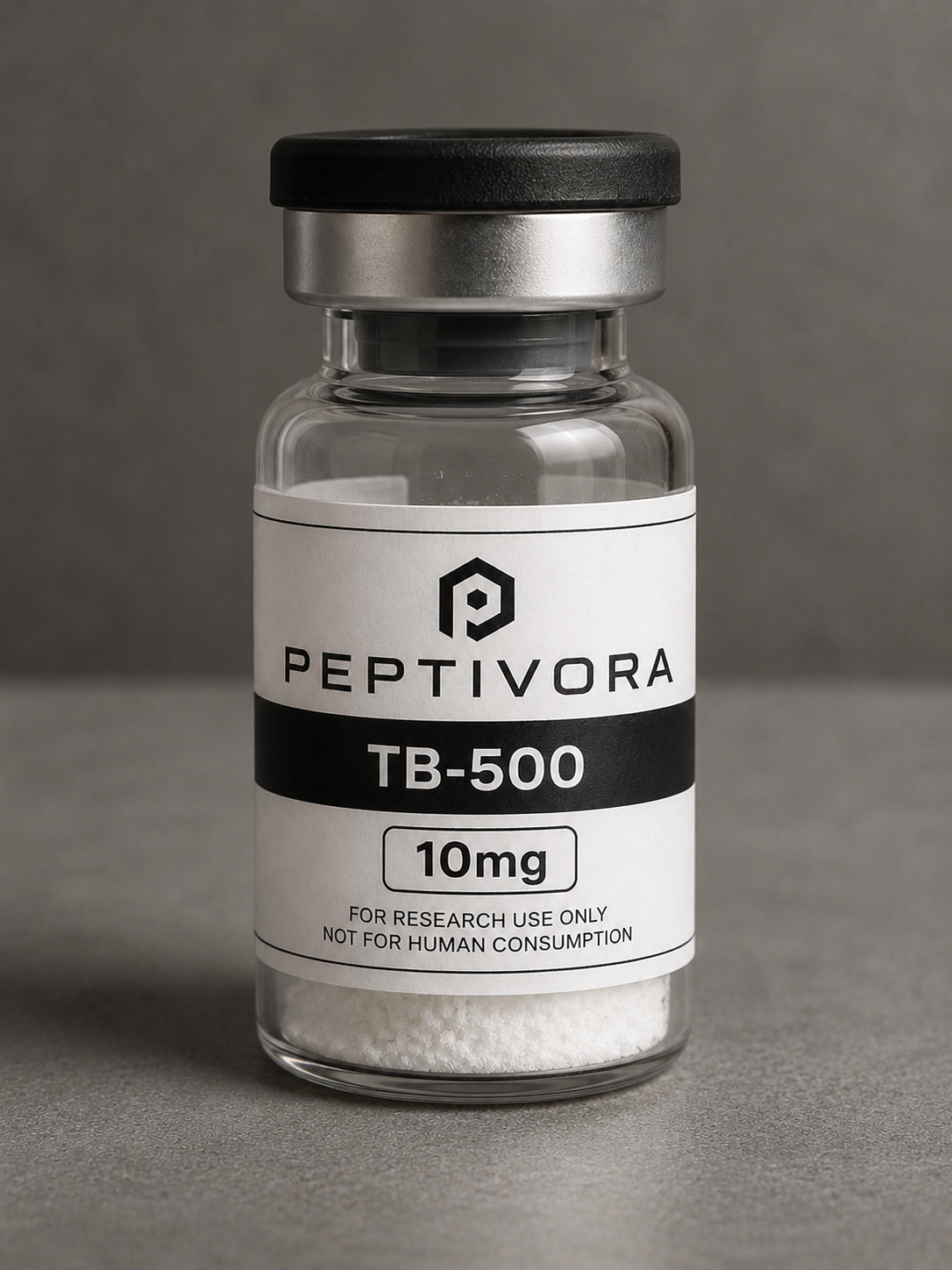 PEPTIVORA TB-500 10 mg research peptide vial