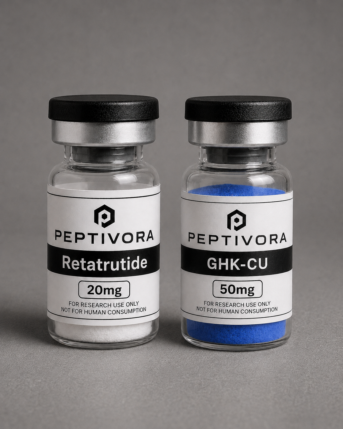 PEPTIVORA Retatrutide + GHK-Cu Research Bundle product image