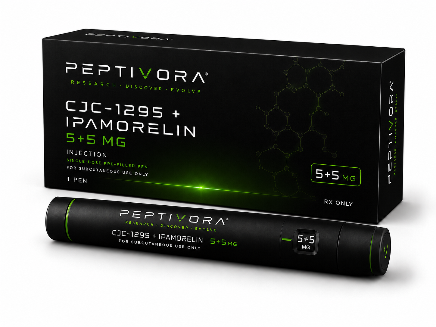 PEPTIVORA CJC-1295 + Ipamorelin 5 + 5 mg PEN product image